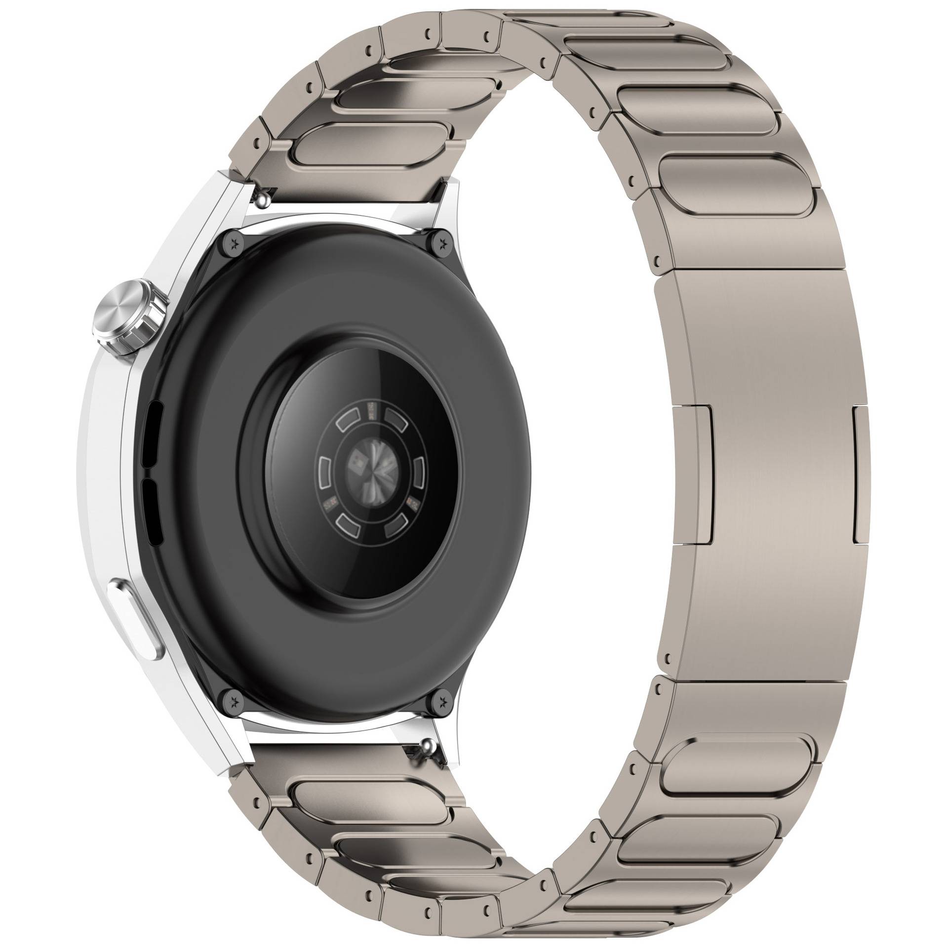 Titan-Uhrenarmband für 22-mm-Smartwatch Titanium Faltschließe