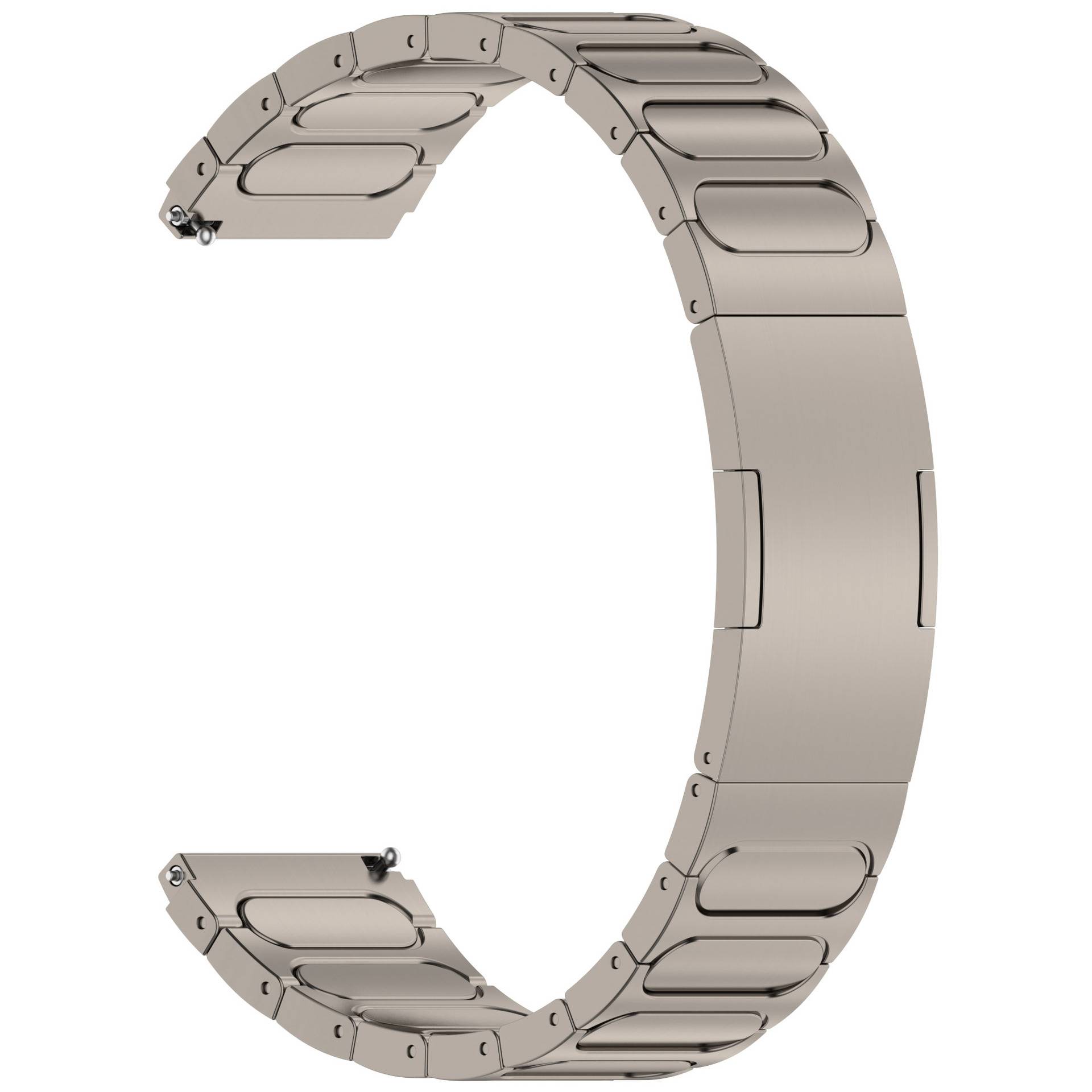 Titan-Uhrenarmband für 22-mm-Smartwatch Titanium Faltschließe