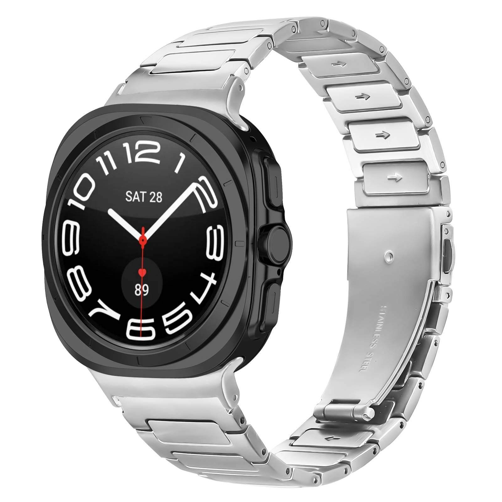 Samsung Watch 7 47MM Armband - Edelstahl-Metallband Silver