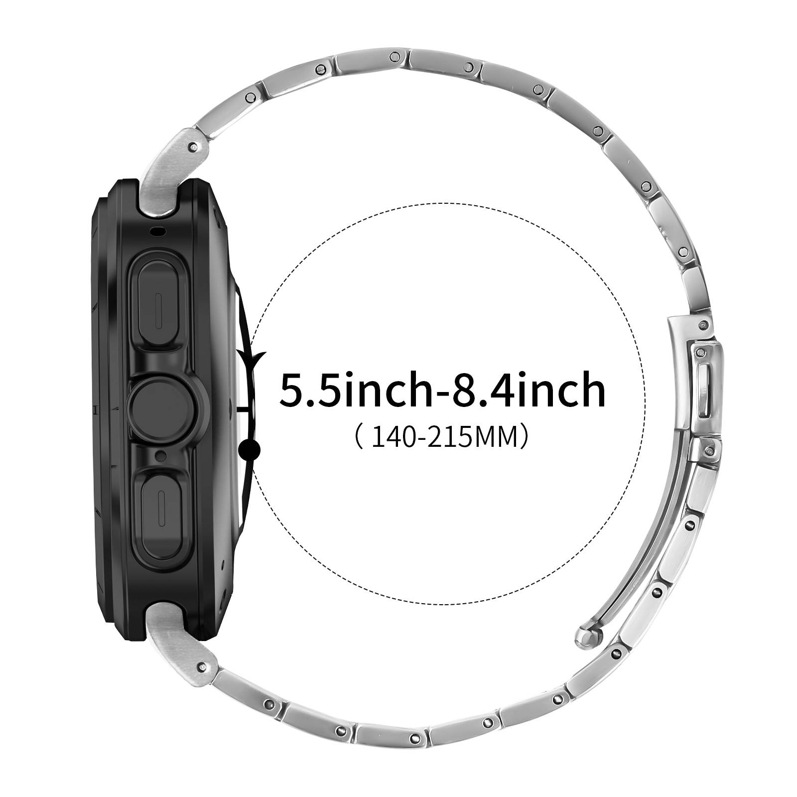 Samsung Watch 7 47MM Armband - Edelstahl-Metallband Silver