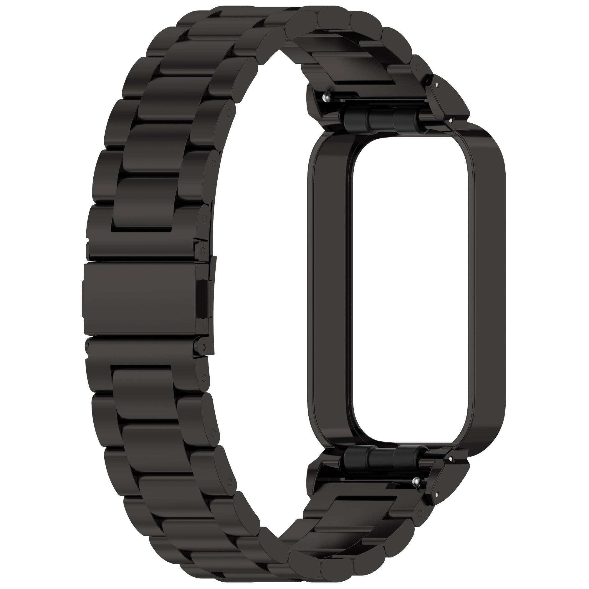Edelstahlarmband für Xiaomi Band 9 Active & Redmi Band 3 Black