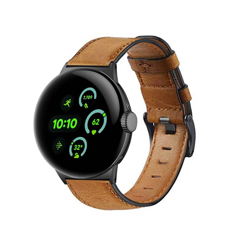 Echtes Lederarmband für Google Pixel Watch 3 (45 mm) - Braun