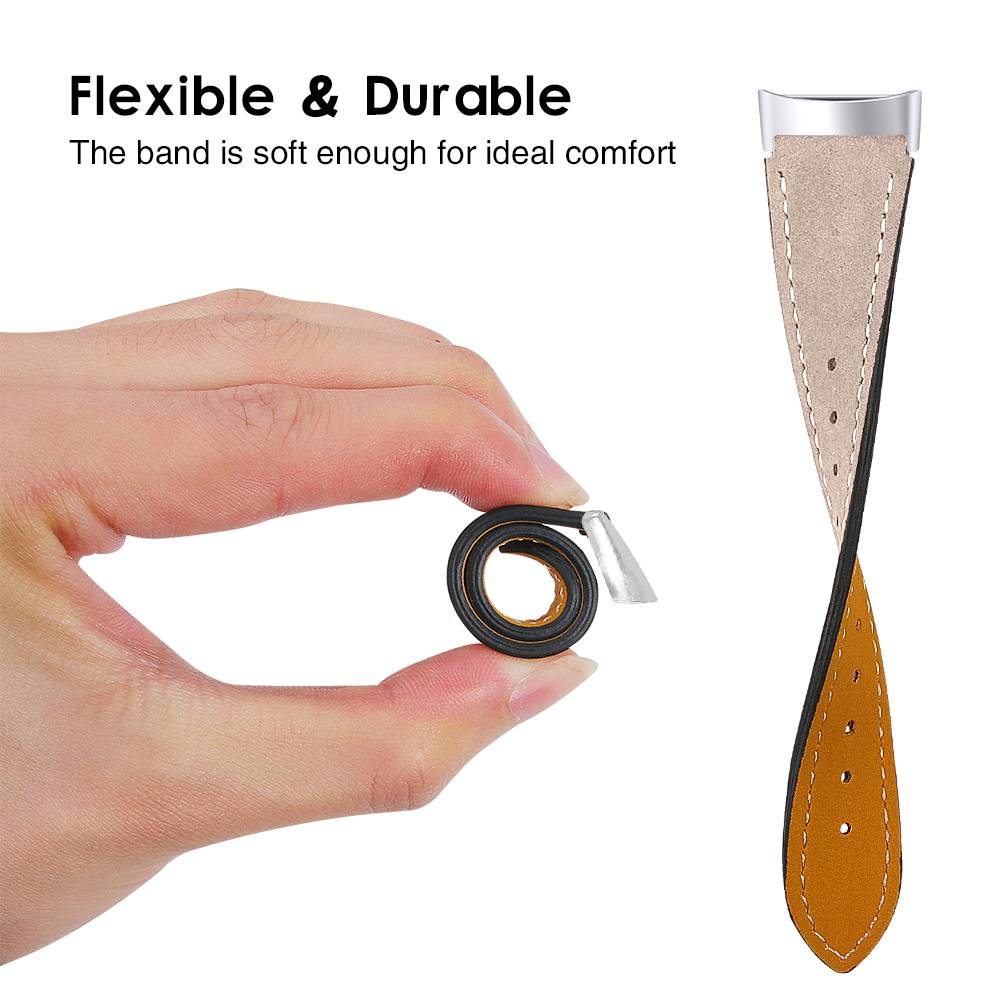 Echtleder-Uhrenarmband für Fitbit Charge 5/6 Beige