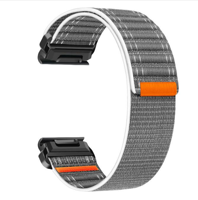 Nylon-Uhrenarmband für Garmin Fenix 8/567X/pro/Epix 935/965 Grey 22 mm