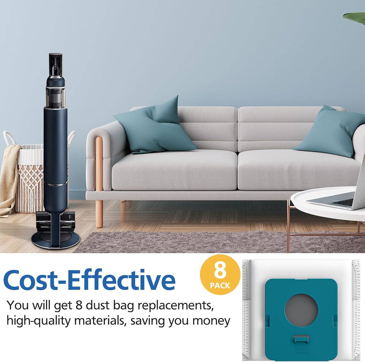 Staubbeutel für Samsung Jet Pro Extra/Complete Extra, 8er-Pack