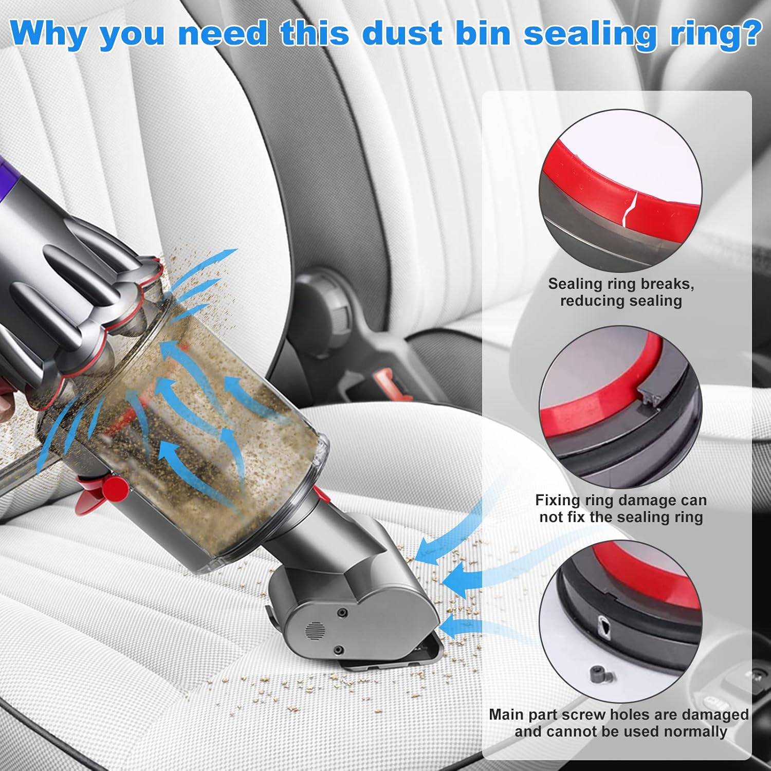 Dichtungsring für Dyson V11 Staubbehälter + Schraubendreher