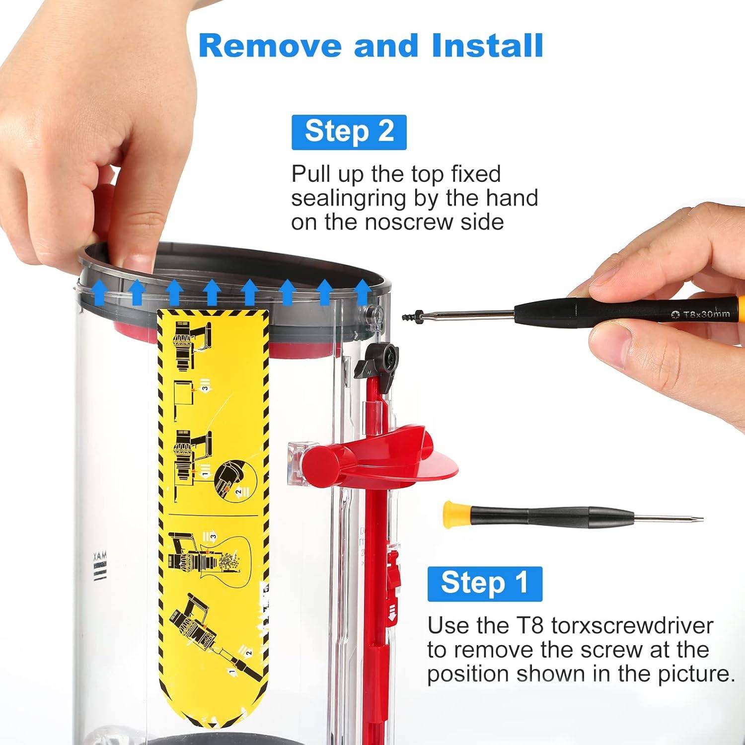 Dichtungsring für Dyson V11 Staubbehälter + Schraubendreher