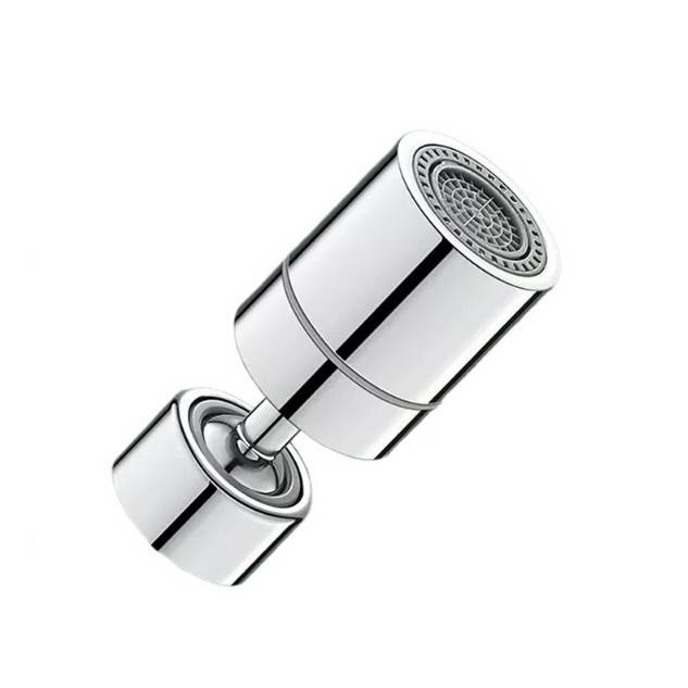 Dual-Mode-Wasserhahnbelüfter mit 720°-Drehung Silver