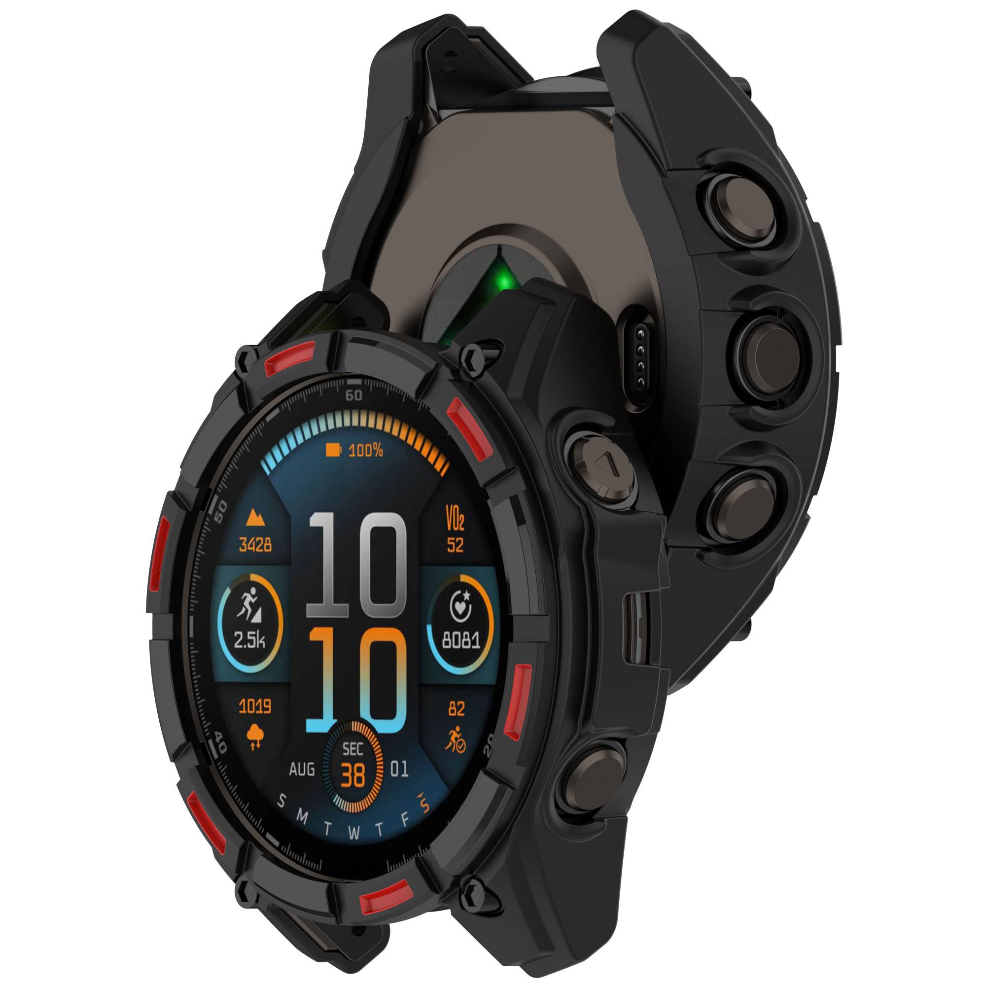 Garmin Enduro 3 Rugged Armor Schutzhülle - Schwarz/Rot