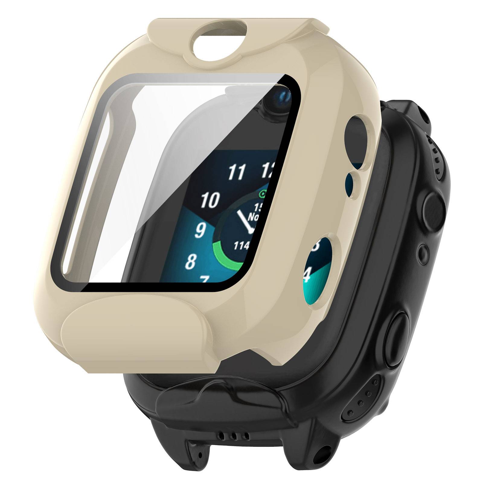 Elfenbeinweiß Schutzhülle für Xplora XGO2 Smartwatch