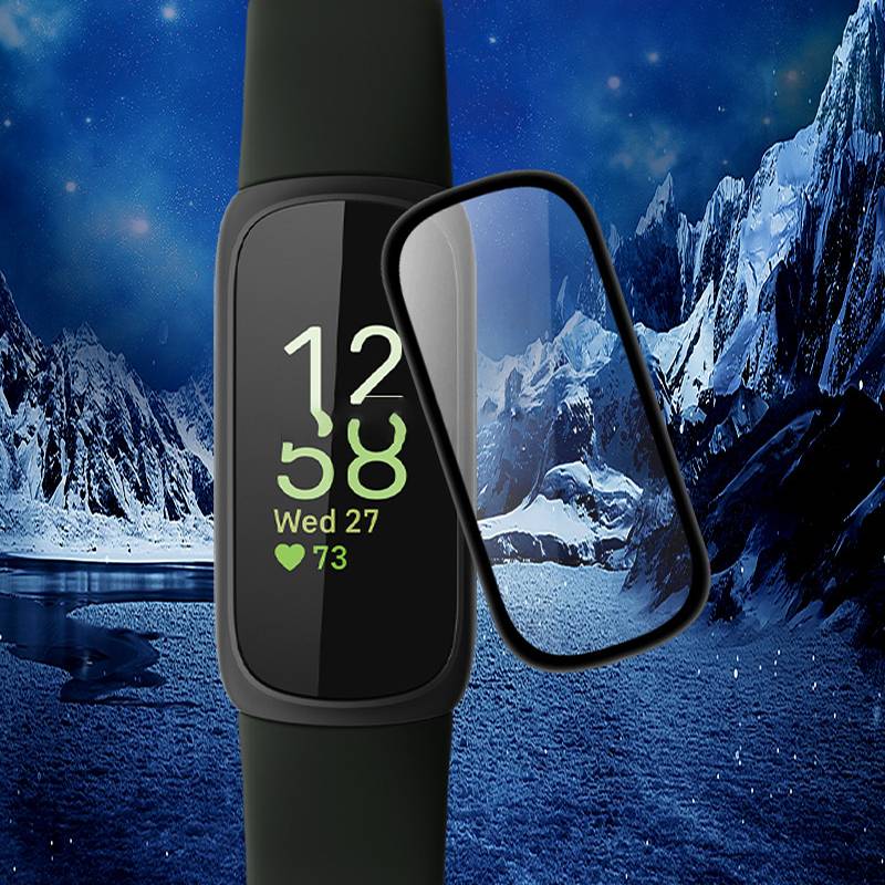 Fitbit Inspire 3 Displayschutzfolie, 3D Gebogenes Soft Film (2er-Pack)