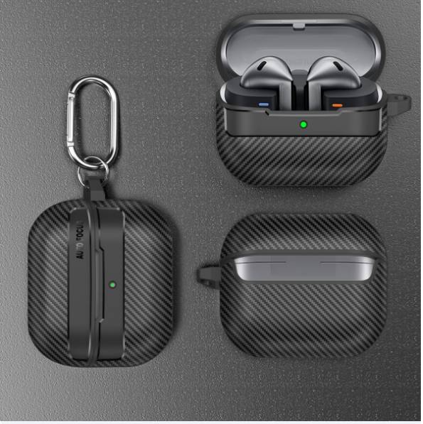 Schutzhülle aus Kohlefaser für Samsung Galaxy Buds3/3pro Black