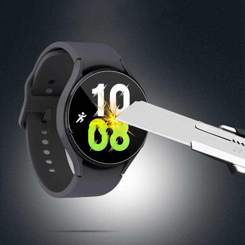 2 Stück Displayschutzfolie für Samsung Galaxy Watch 7 44mm, HD Klar Gehärtetes Glas