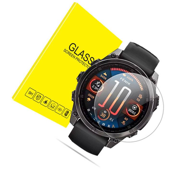 Garmin Fenix High Aluminium-Displayschutz aus gehärtetem Glas (2er-Pack) Garmin Fenix E 47mm