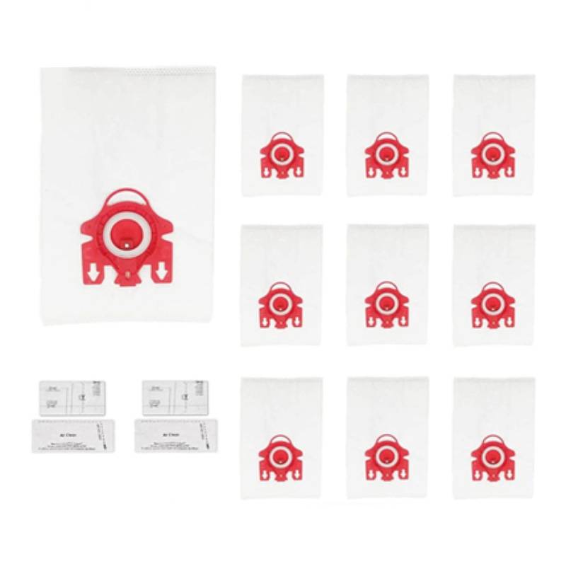 Miele FJM Staubsaugerbeutel, AirClean 3D Staubbeutel-Ersatz (10+2er-Pack)