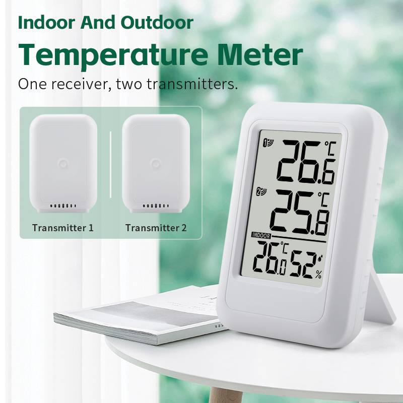 Kabelloses Innen-/Außenthermometer mit Doppelsensor