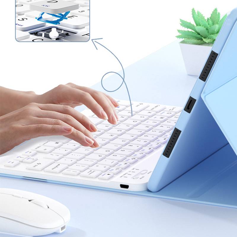 Xiaomi Pad 6/6 Pro Tastaturhülle mit Maus - Abnehmbare Bluetooth Magnetische Tastatur