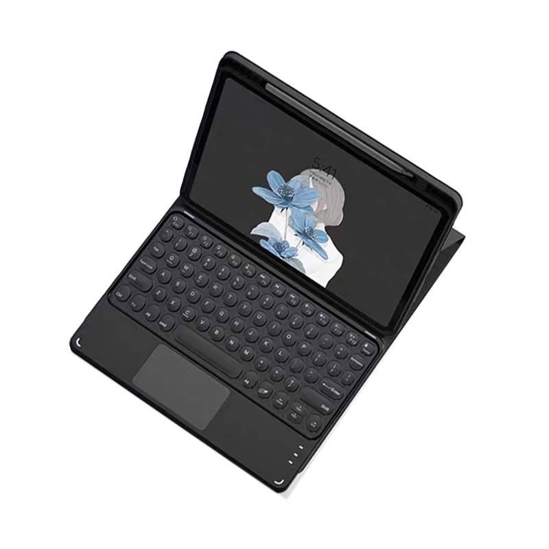 Tablet-Tastaturhülle für Xiaomi Pad 7/7Pro - Abnehmbare kabellose Bluetooth-Tastatur, Touchpad, Schwarz
