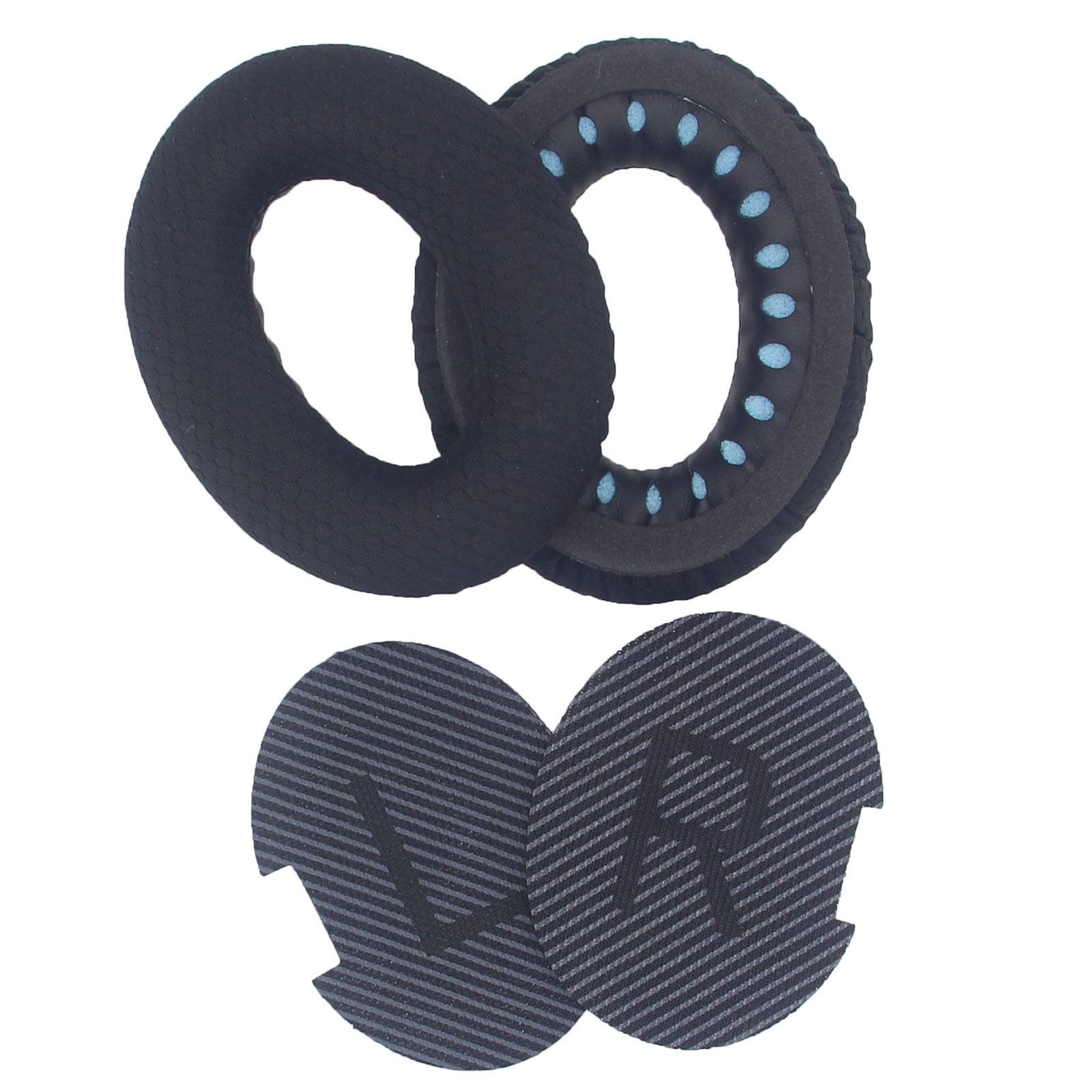 Ersatz-Ohrpolster für Bose QC35, QC25, QC15 Kopfhörer Black