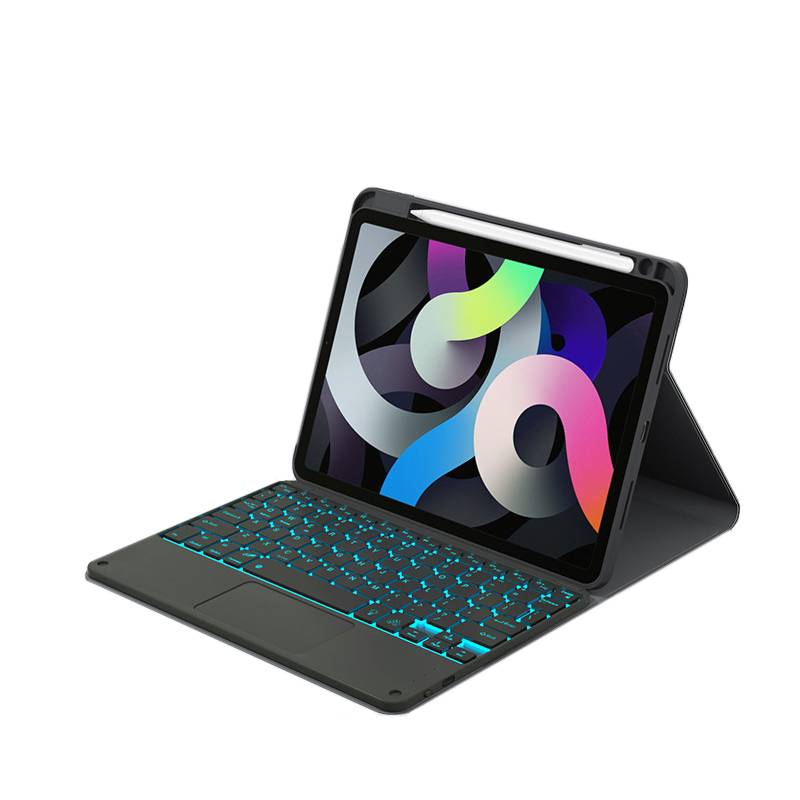 Tablet-Hülle mit Hintergrundbeleuchtung und Tastatur für iPad Black iPad Air 2 9,7 Zoll