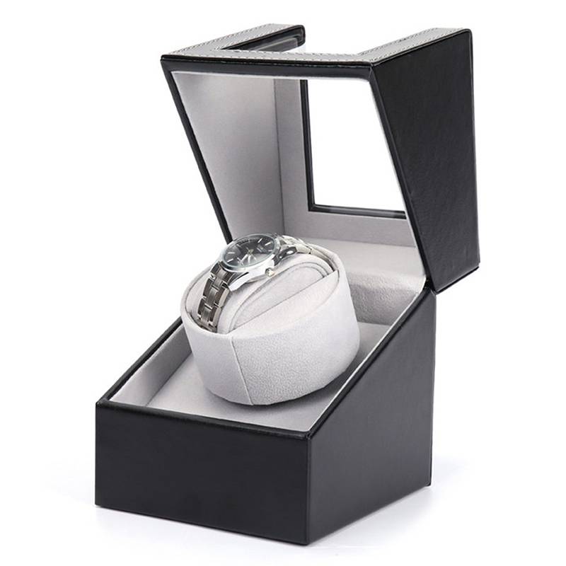 Automatische Uhrenbewegerbox für einzelne Uhr - Schwarz W125B