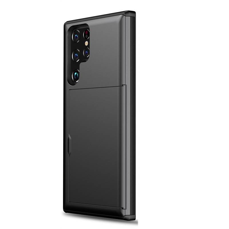 Handyhülle Samsung S22 mit Kartenfach - Schwarz Samsung Galaxy S22 Plus