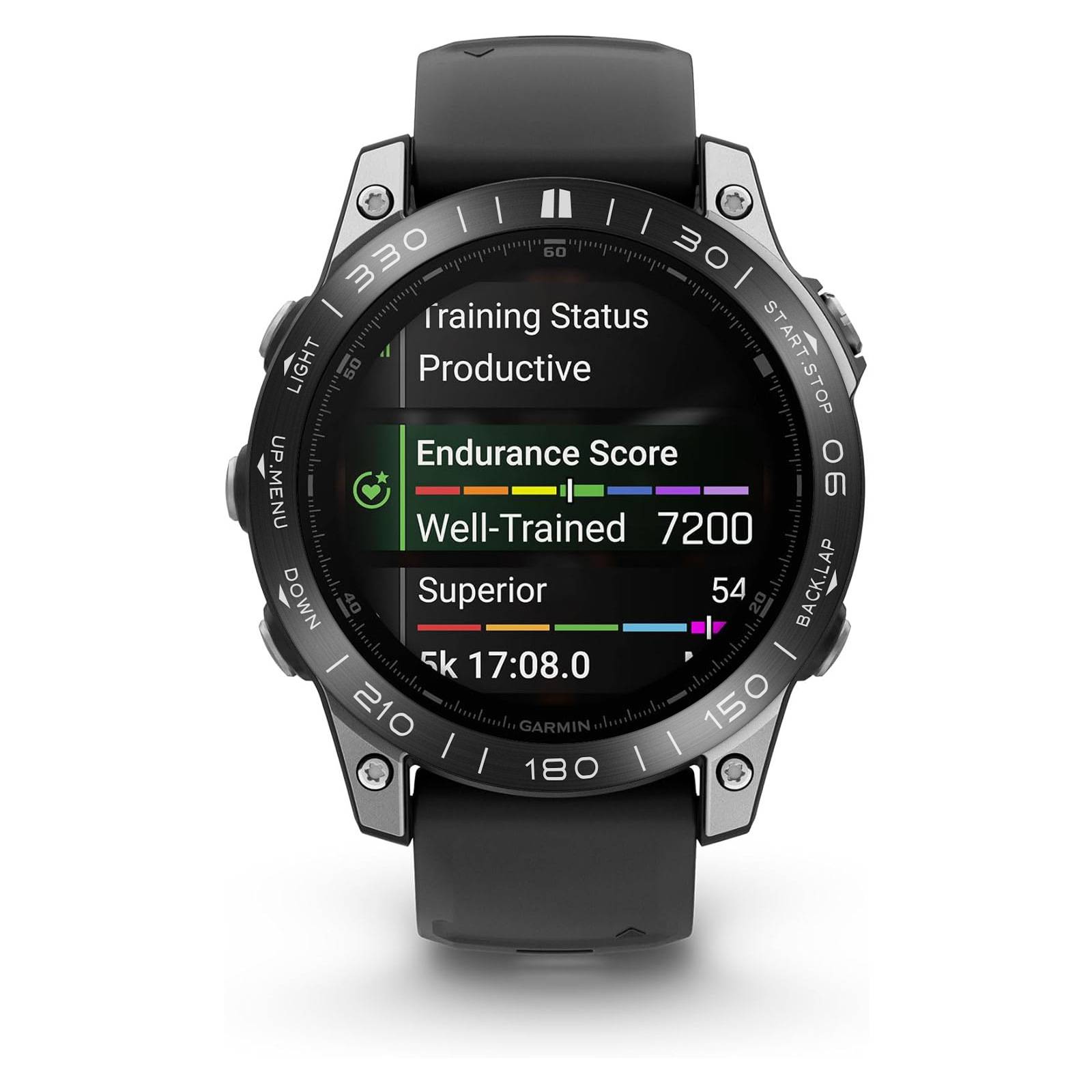 Edelstahlring für Garmin Fenix 8 Black 51 MM