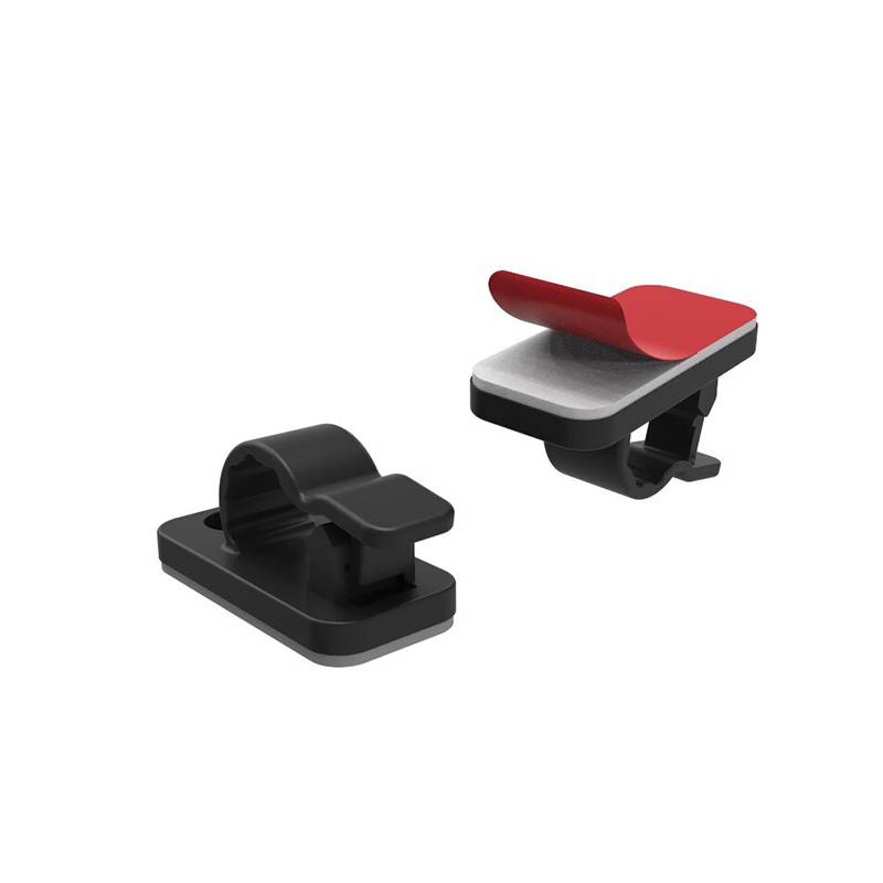 100 Stück Kabelclips, selbstklebendes Kabelmanagement Black