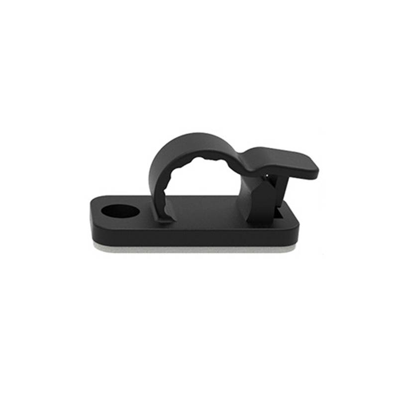 100 Stück Kabelclips, selbstklebendes Kabelmanagement Black