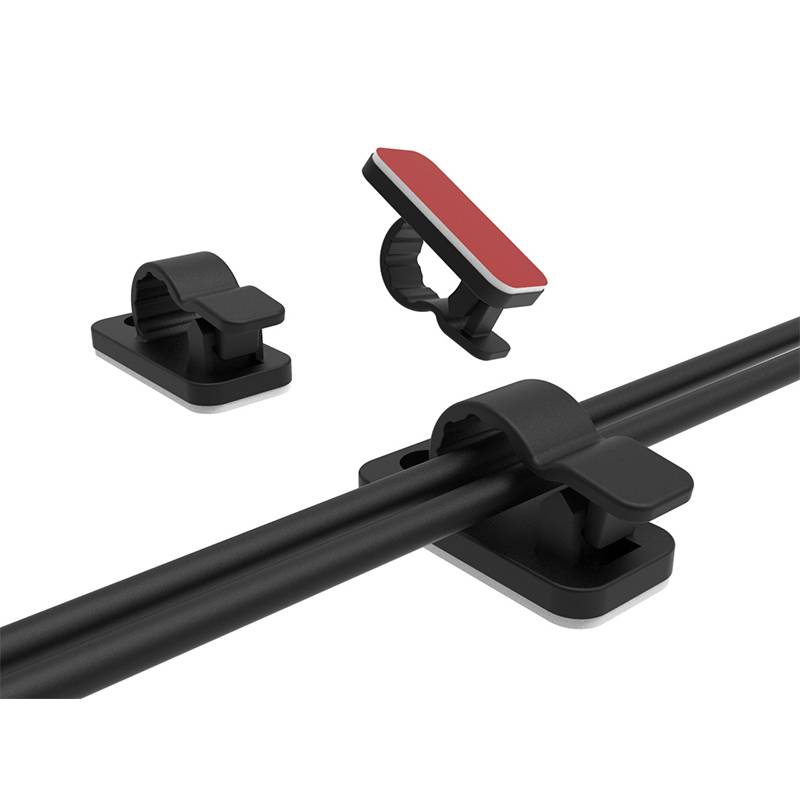 100 Stück Kabelclips, selbstklebendes Kabelmanagement Black