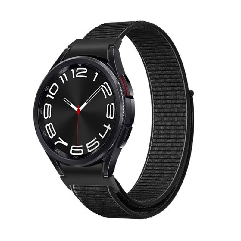 Sportarmband Nylon kompatibel mit Samsung Galaxy Watch 4/5/6 Black