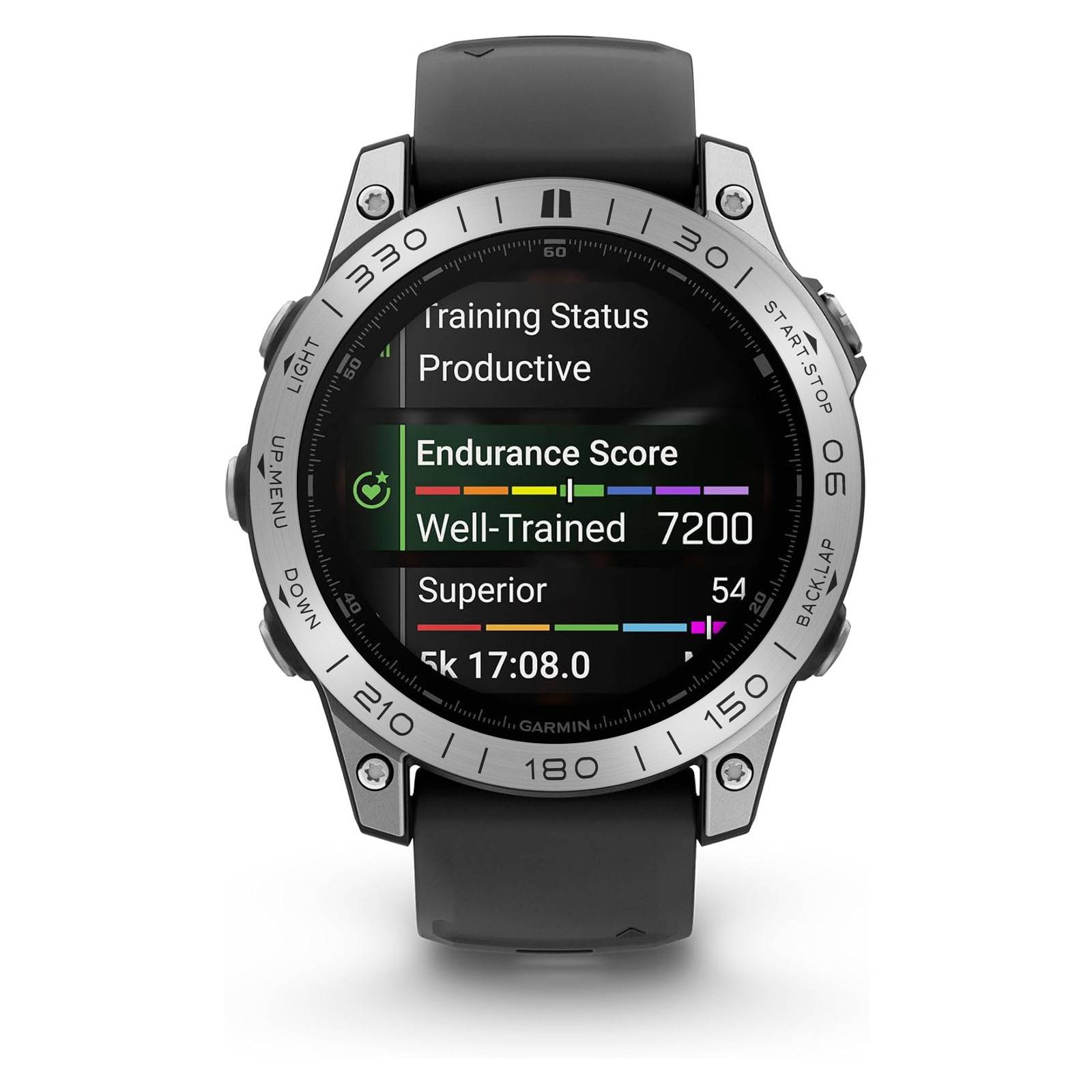 Edelstahlring für Garmin Fenix 8 Silver 51 MM