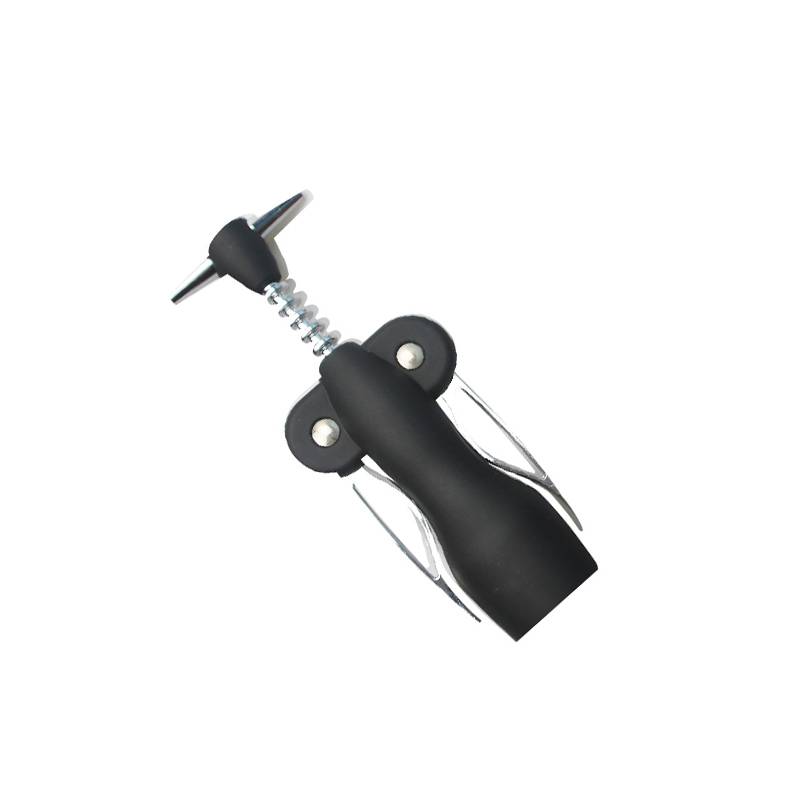 Weinflaschenöffner mit Bull Head Design - Wings Wine Pourer Black