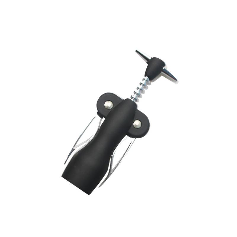 Weinflaschenöffner mit Bull Head Design - Wings Wine Pourer Black