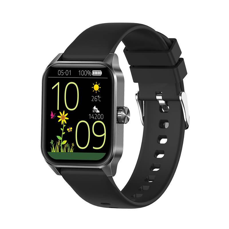 Smartwatch mit Bluetooth und Gesundheitsüberwachung Black