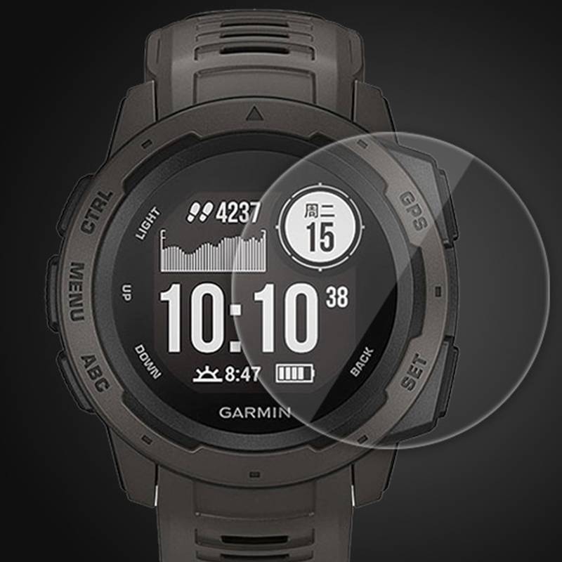 Garmin Instinct 2 Displayschutzfolie (2er-Pack), Gehärtetes Glas [EZ Fit]