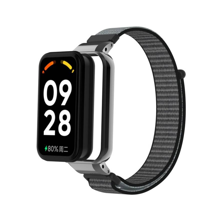 Nylon-Uhrenarmband für Xiaomi Redmi Band 2/8 Active Grey