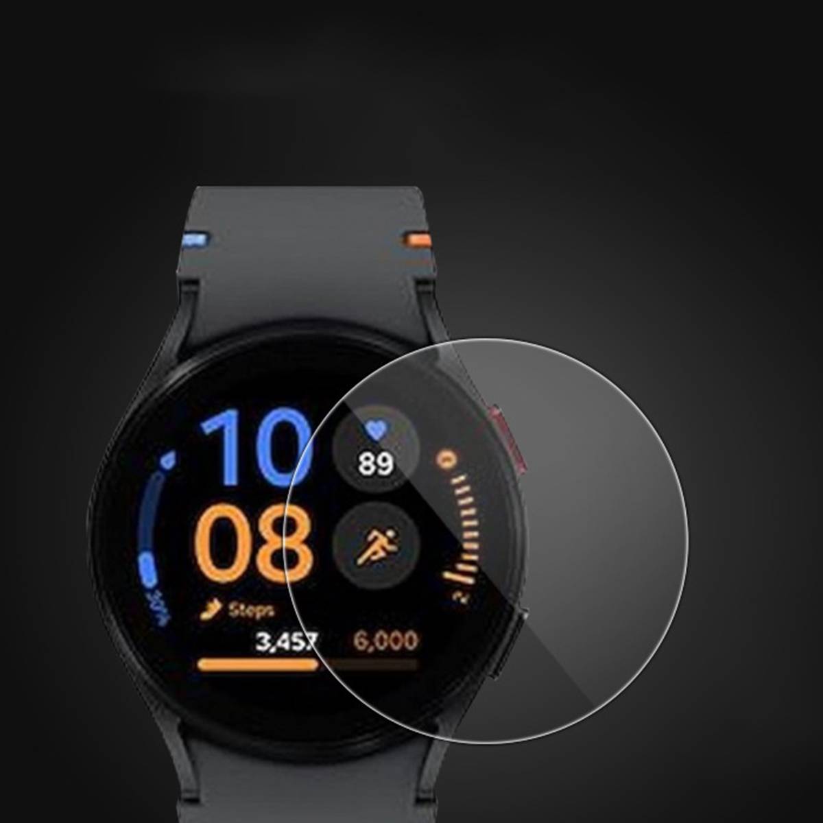 Displayschutz aus gehärtetem Glas für Smartwatch, 2er-Pack Samsung Uhr FE 40mm