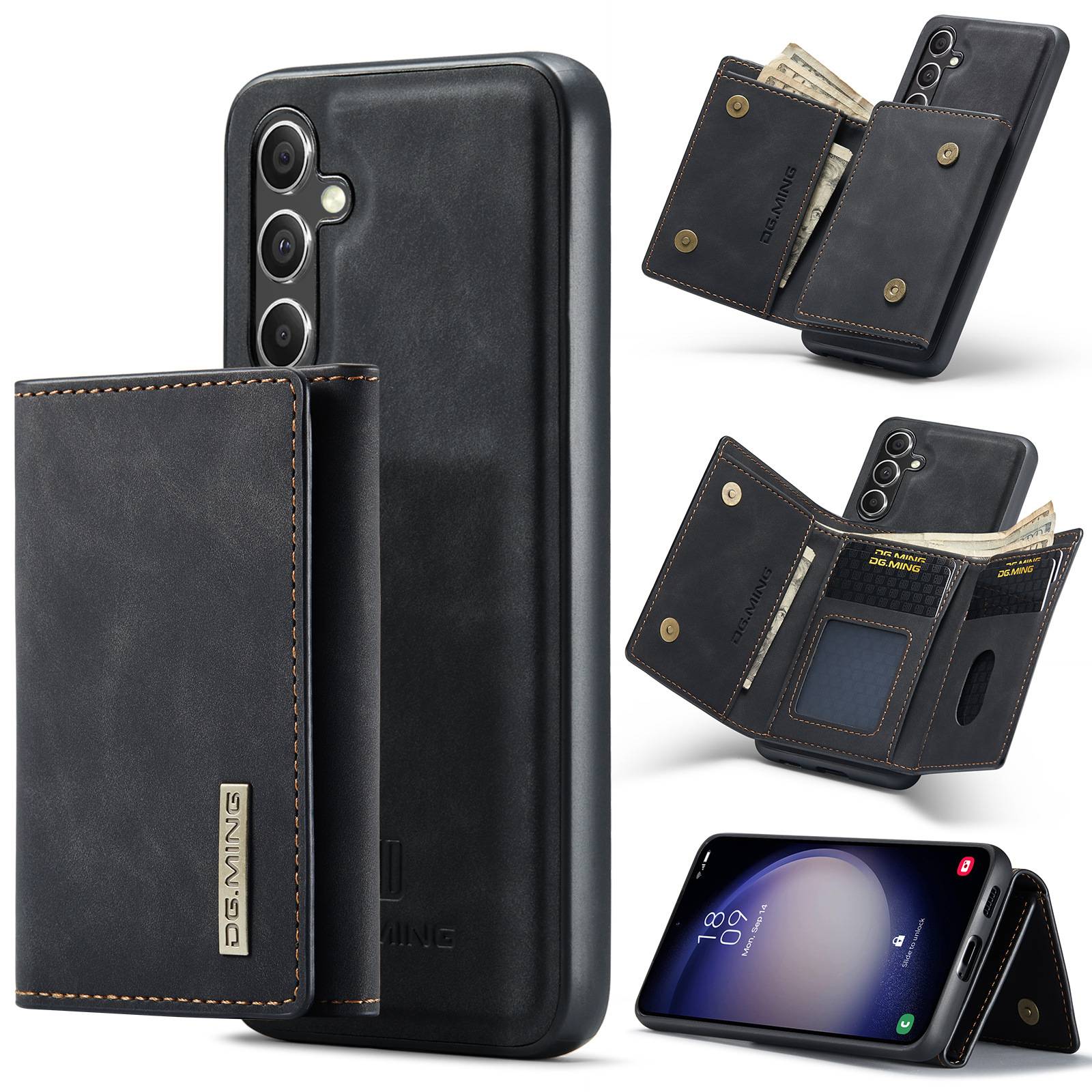 Magnetische Brieftaschenhülle für Samsung Samsung Galaxy S24 Ultra