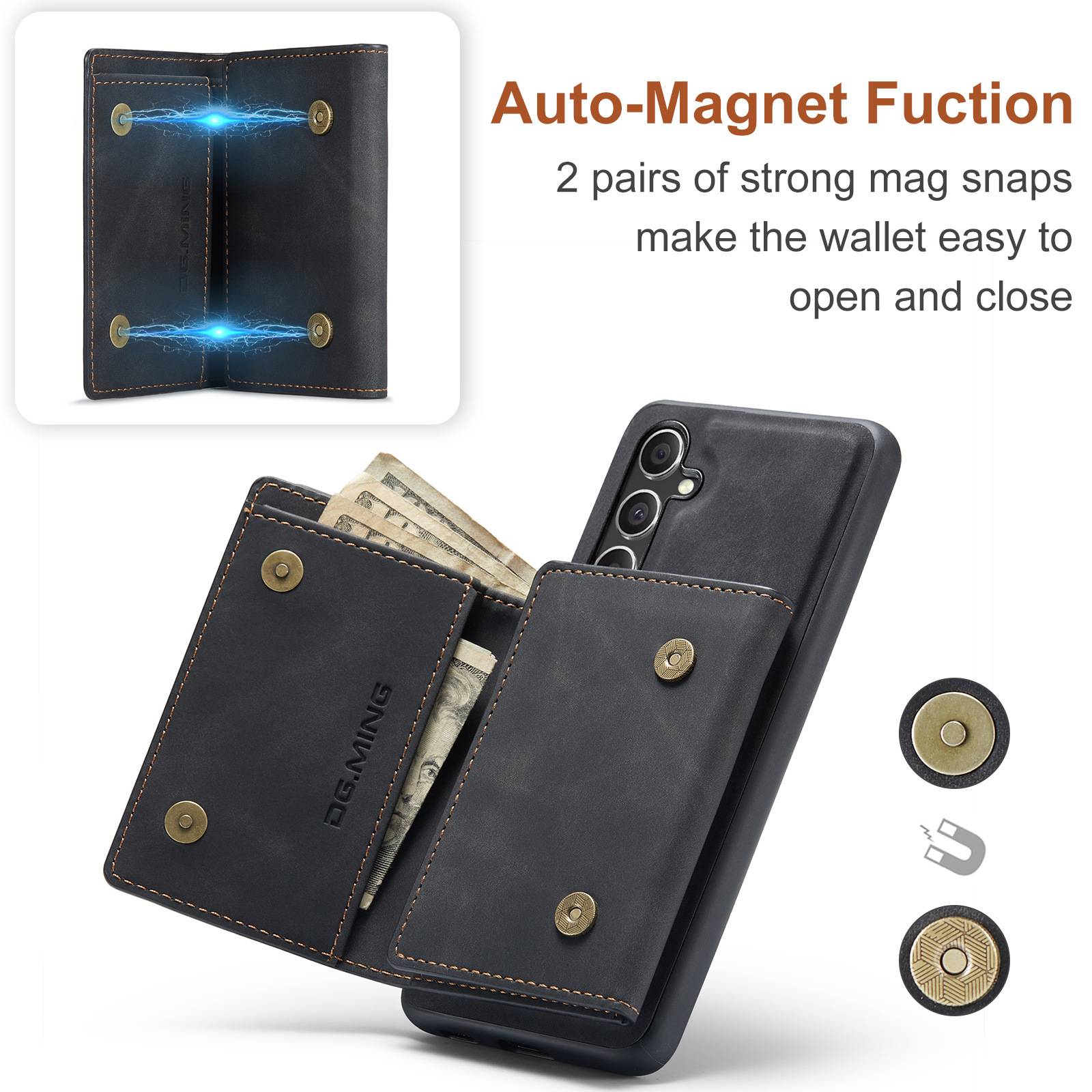 Magnetische Brieftaschenhülle für Samsung Samsung Galaxy S24 Ultra