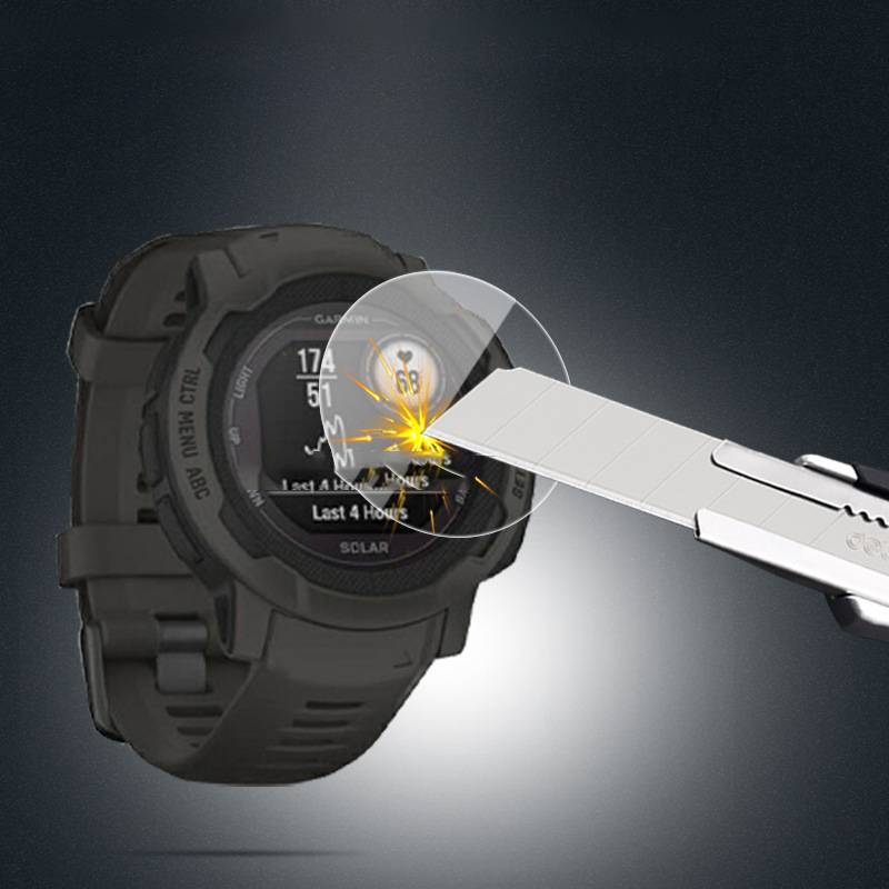 Garmin Instinct 2 Displayschutzfolie, 2er-Pack gehärtetes Glas