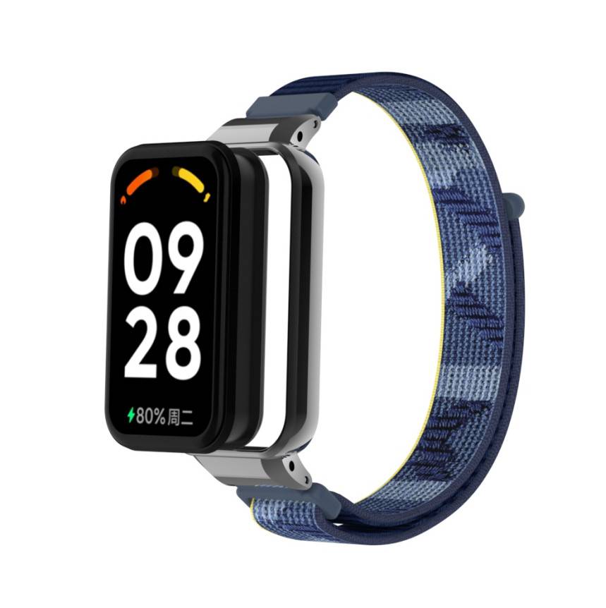 Nylon-Uhrenarmband für Xiaomi Redmi Band 2/8 Active NavyBlue