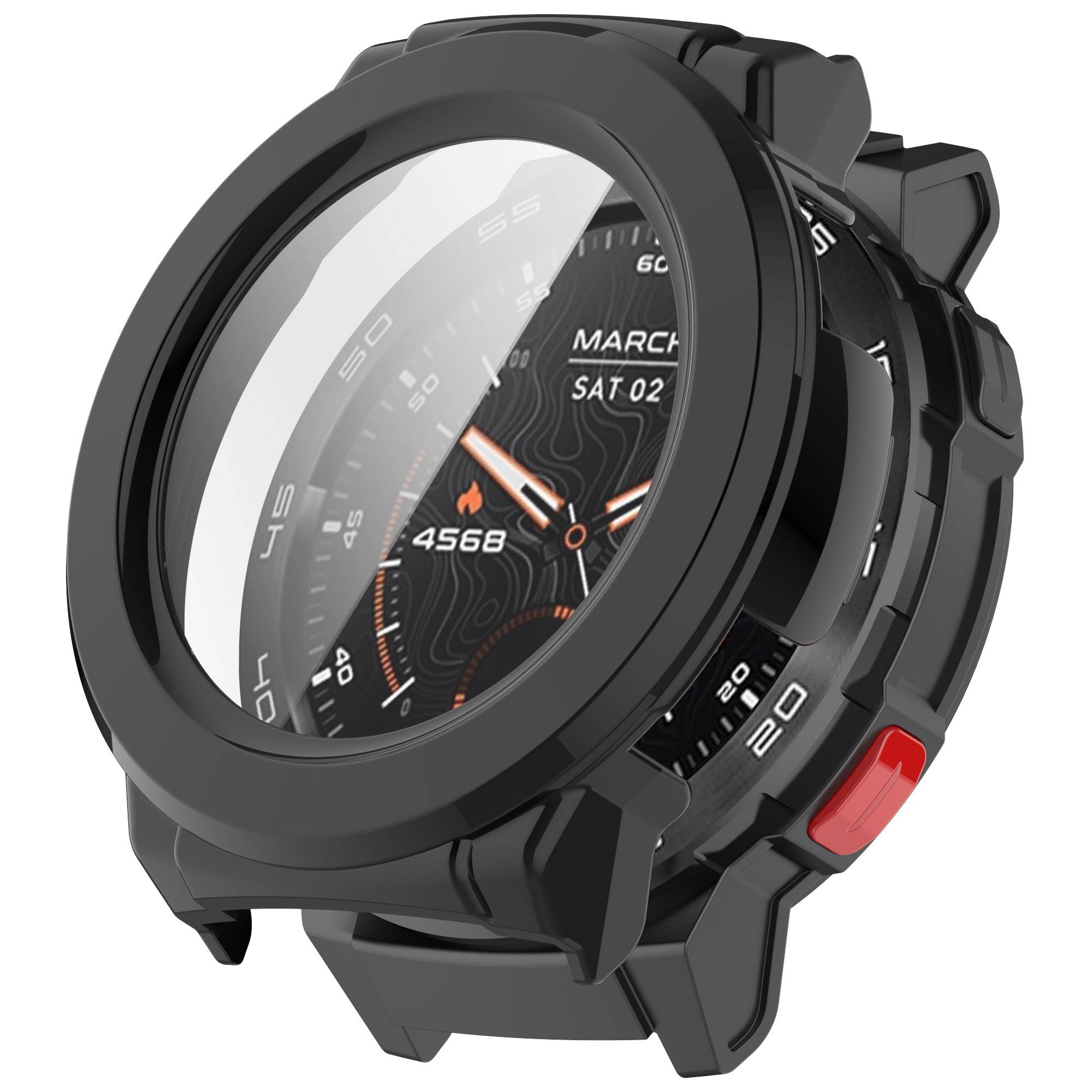 Mibro Watch Gs Pro Schutzhülle mit gehärtetem Displayschutz aus Glas