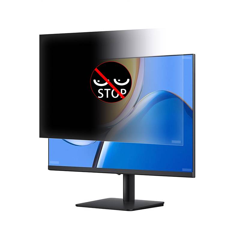 Privatsphäre-Bildschirmschutzfolie für 16 inch 16:10 Laptops — Vollflächige PET-Folie, Antireflex, Anti-Fingerprint, Kratzschutz, Schwarz Transpa