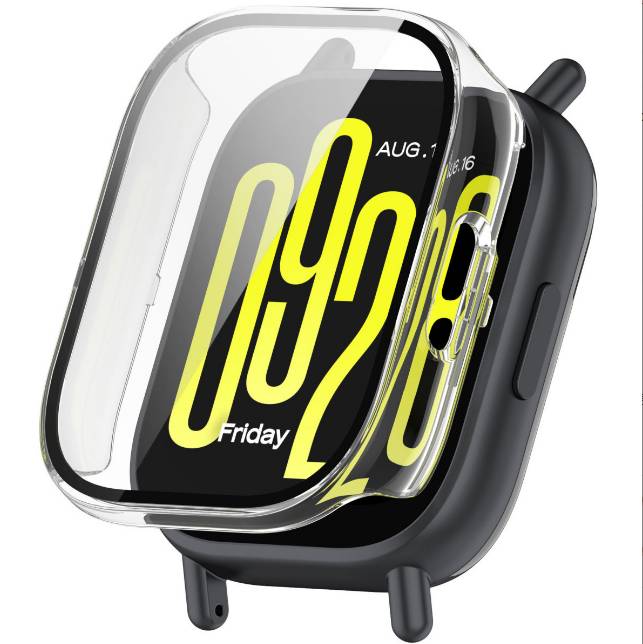 Redmi Watch 5 Active Case mit Displayschutz aus gehärtetem Glas Transparent