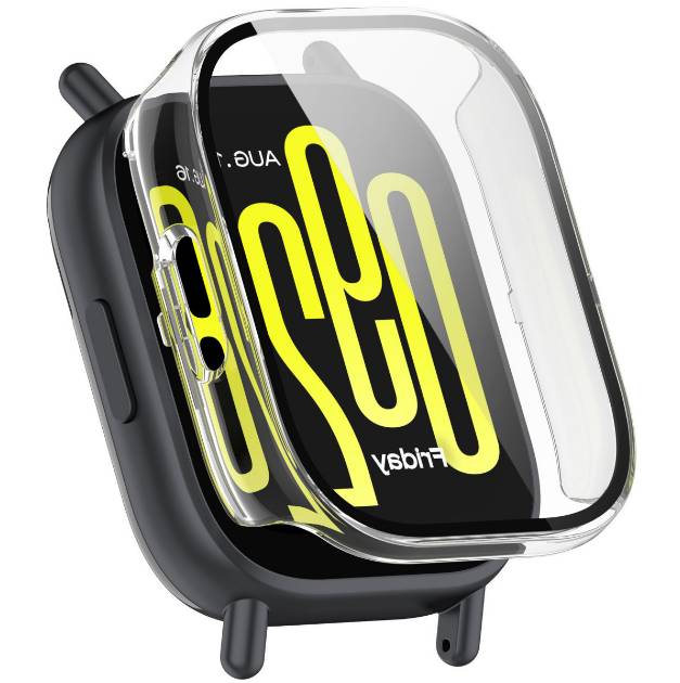 Redmi Watch 5 Active Case mit Displayschutz aus gehärtetem Glas Transparent