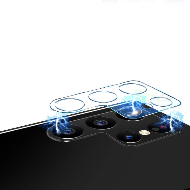 HD-Kameralinsenschutzfolie 2 Stück kompatibel mit Samsung Galaxy S21 Ultra, transparent, kratzfest und stoßfest Samsung Galaxy S21 Ultra