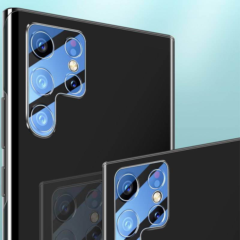 HD-Kameralinsenschutzfolie 2 Stück kompatibel mit Samsung Galaxy S21 Ultra, transparent, kratzfest und stoßfest Samsung Galaxy S21 Ultra