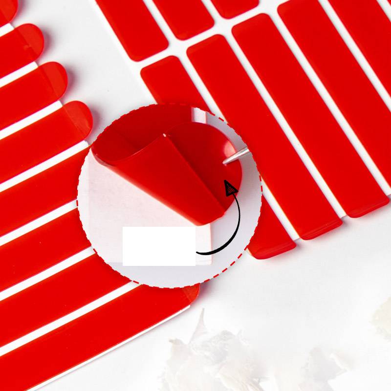 Doppelseitige Klebepads für Nägel, 60 mm x 10 mm, 30 Stück/Blatt, 10 Blatt