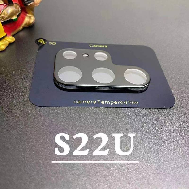 3er-Pack Kameraobjektivschutz für Samsung S22 Ultra (Schwarz)